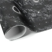 Gothic Eclipse Mond Finster Himmlisch Geschenkpapier (Rolleneckpunkt)