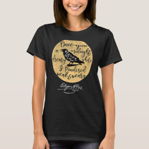 Gothic Edgar Allan Poe The Raven Literary T-Shirt