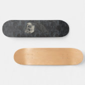 Gothic Edgar Poe Crow Skull Dark Skateboard (Horizontal)