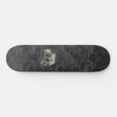 Gothic Edgar Poe Crow Skull Dark Skateboard (Horizontal)