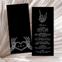 Gothic Edgy Wedding Dinner Menu