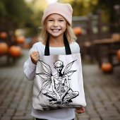 Gothic Elder Fairy Halloween Black and White Tasch Tasche
