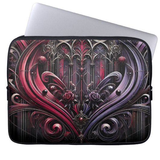 Gothic Electronics Sleeve mit Kathedrale Design (Vorderseite)