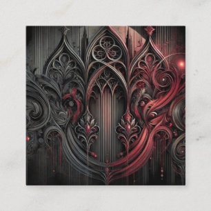 Gothic Elegance Business Card Quadratische Visitenkarte
