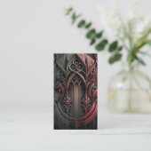Gothic Elegance Business Card Visitenkarte (Stehend Vorderseite)
