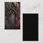 Gothic Elegance Business Card Visitenkarte (Vorne/Hinten)