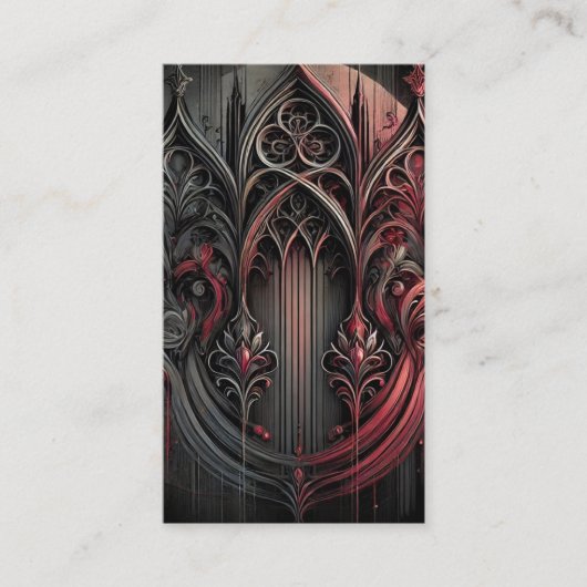 Gothic Elegance Business Card Visitenkarte (Vorderseite)