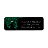 Gothic Elegance | Dark Emerald Green Bow Address (Vorne)
