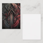 Gothic Elegance Flat Note Card Mitteilungskarte (Vorne/Hinten)