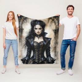 Gothic Elegance Fleecedecke
