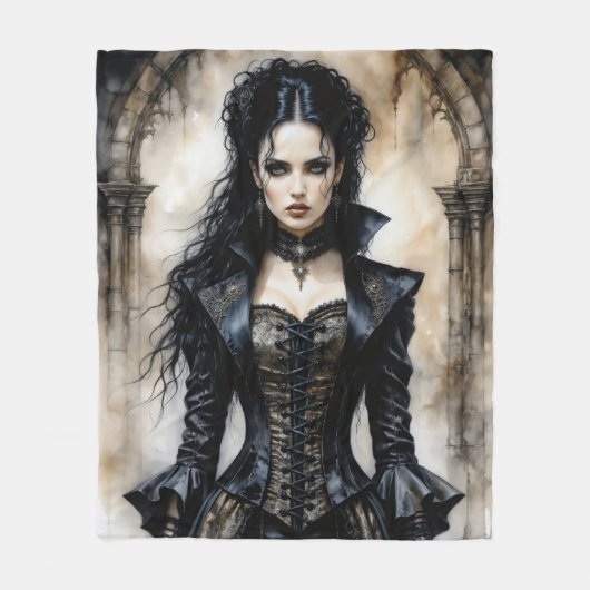 Gothic Elegance Fleecedecke (Vorderseite)