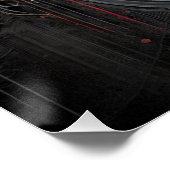 Gothic Elegance Glossy Poster (Ecke)