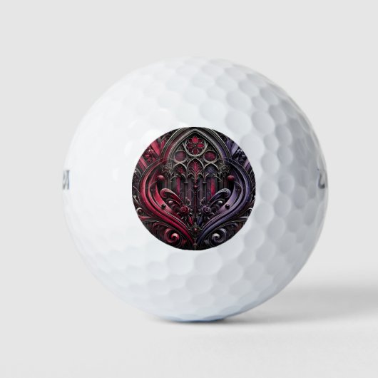 Gothic Elegance Golf Ball Set (Vorderseite)