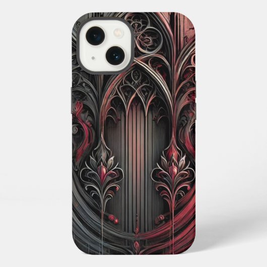 Gothic Elegance iPhone Case Hülle (Rückseite)