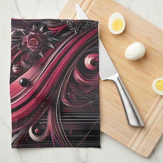 Gothic Elegance Küchentuch (Viertel Falte)