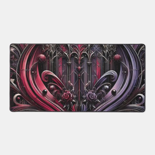 Gothic Elegance Large Desk Mat Schreibtischunterlage (Vorderseite)