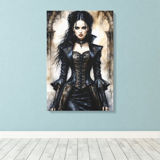 Gothic Elegance Leinwanddruck (Insitu (Holzboden))