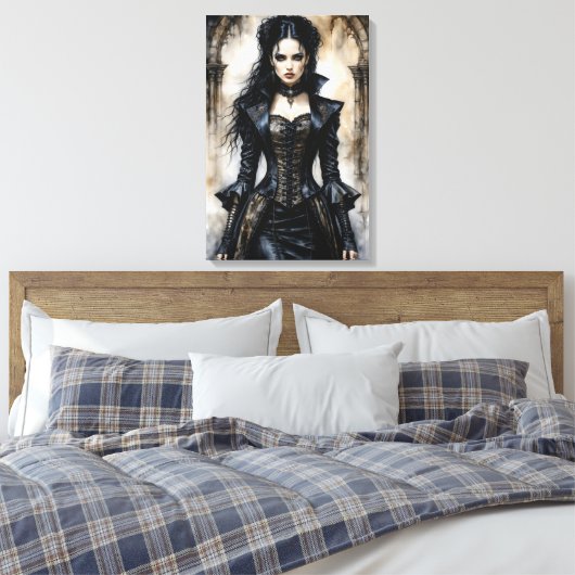 Gothic Elegance Leinwanddruck (Insitu (Schlafzimmer))