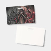 Gothic Elegance Name Abzeichen Ausweis (Vorder- & Rückseite)