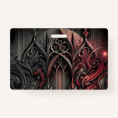 Gothic Elegance Name Abzeichen Ausweis (Vorderseite)