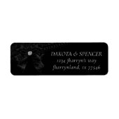 Gothic Elegance | Onyx Black Bow Return Address (Vorne)
