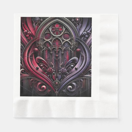 Gothic Elegance Paper Napkins Serviette (Vorderseite)