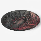 Gothic Elegance Paper Plate Pappteller (Schrägansicht)