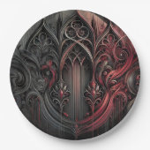Gothic Elegance Paper Plate Pappteller (Vorderseite)