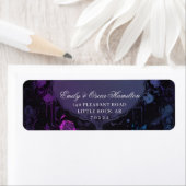 Gothic Elegance Purple Boho Rose Return Address (Insitu)