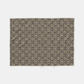 Gothic Elegance Skull Damask Fleecedecke (Vorderseite (Horizontal))