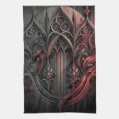 Gothic Elegance Table Zelt Sign Geschirrtuch (Vertikal)