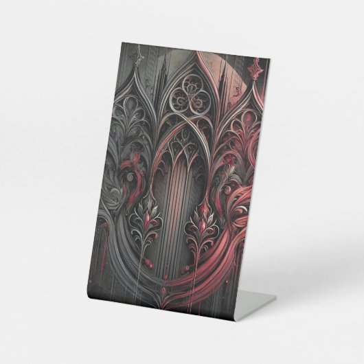 Gothic Elegance Table Zelt Sign Sockelschild (Vorderseite)