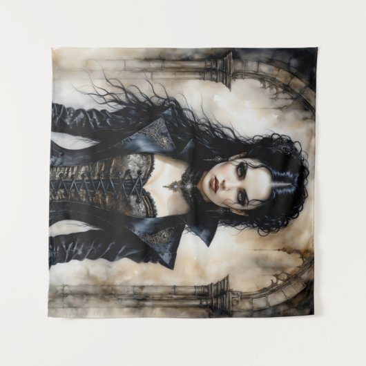 Gothic Elegance Wandteppich (Vorderseite (Horizontal))