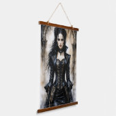 Gothic Elegance Wandteppich Mit Holzrahmen (Gewinkelt)