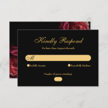 Gothic Elegant Rose Moody Floral Black Wedding