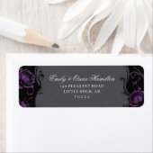 Gothic Eleganz Lila Boho Rose Rücksendeadresse (Insitu)