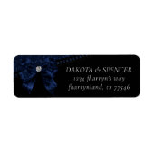 Gothic Eleganz | Saphirblauer Moody-Adresse (Vorne)