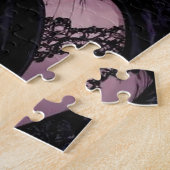 Gothic Emo | Anime-Mädchen und Katze Puzzle (Seite)