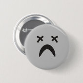 Gothic-Emo-Gesicht Button (Vorne & Hinten)