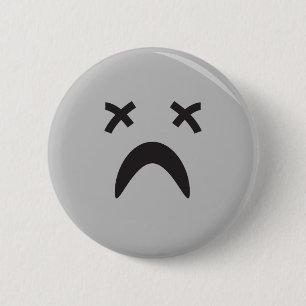Gothic-Emo-Gesicht Button