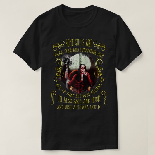Gothic Empress Tarot Zucker Gewürz und alles T-Shirt (Design vorne)