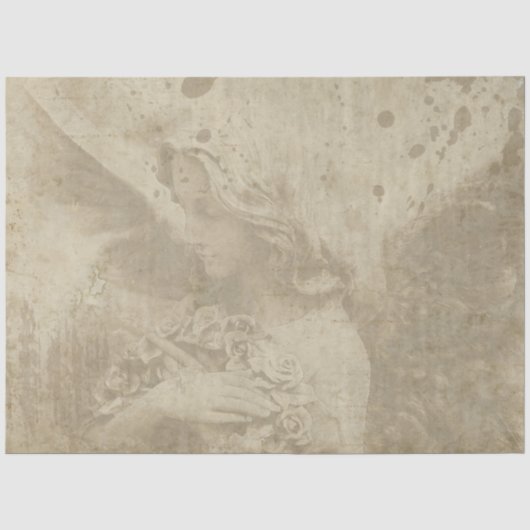 Gothic Engel Serie Design 2 Seidenpapier (Vorderseite)