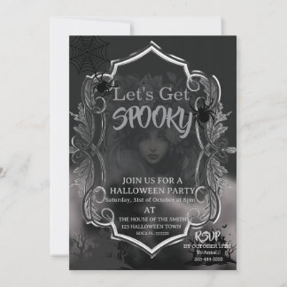 Gothic-Erwachsene-Halloween-Party Vintage Einladung
