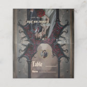 Gothic Eternal Love  Platzkarte (Außenseite Aufgefaltet)