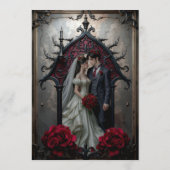 Gothic Ewige Liebe  Menükarte (Rückseite)