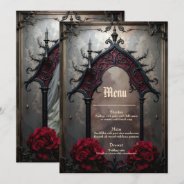 Gothic Ewige Liebe  Menükarte