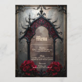 Gothic Ewige Liebe  Menükarte (Vorderseite)