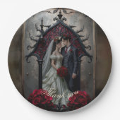 Gothic Ewige Liebe Pappteller (Vorderseite)