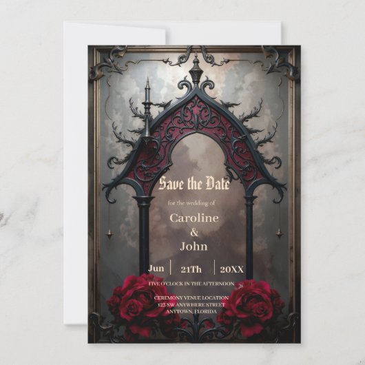 Gothic Ewige Liebe  Save The Date (Vorderseite)