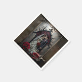 Gothic Ewige Liebe  Serviette (Ecke)